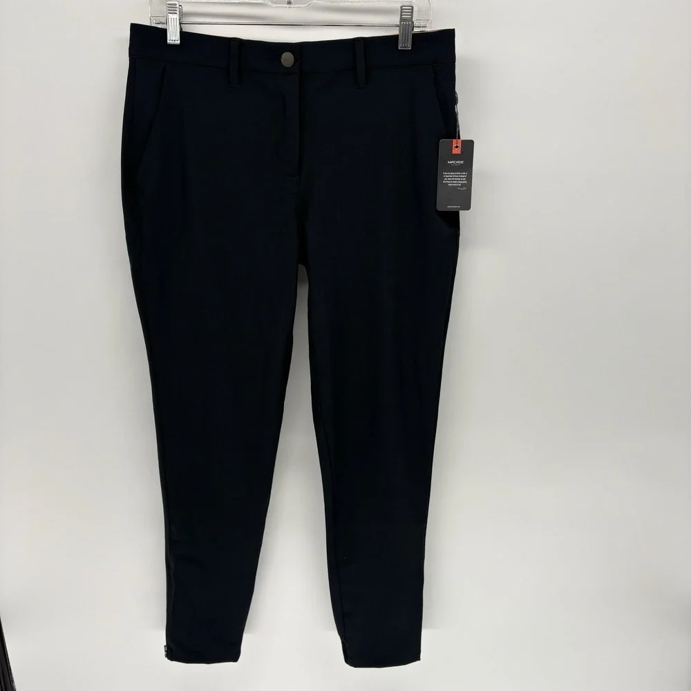 Macade Golf  Slim Fit Tapered Pants Ankle Zip Active Tech Stretch Men 40R(33X28)